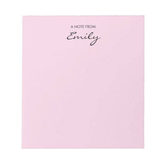 Bloc-notes personnalisé (Devant)