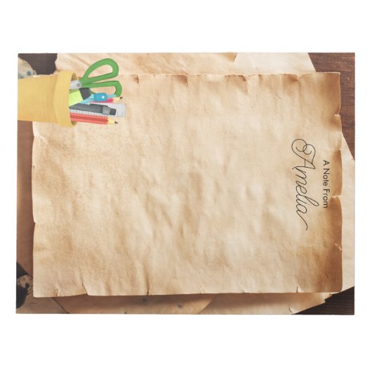 Bloc-notes personnalisé (Devant)