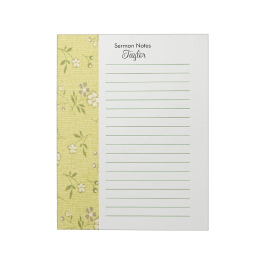 Bloc-notes personnalisé (Tourné)