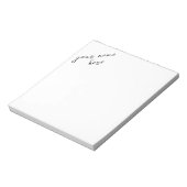 Bloc-notes personnalisé (Tourné)