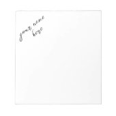 Bloc-notes personnalisé (Devant)