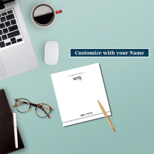 Bloc-notes personnalisé 5,5 x6, Bureau de notes pe