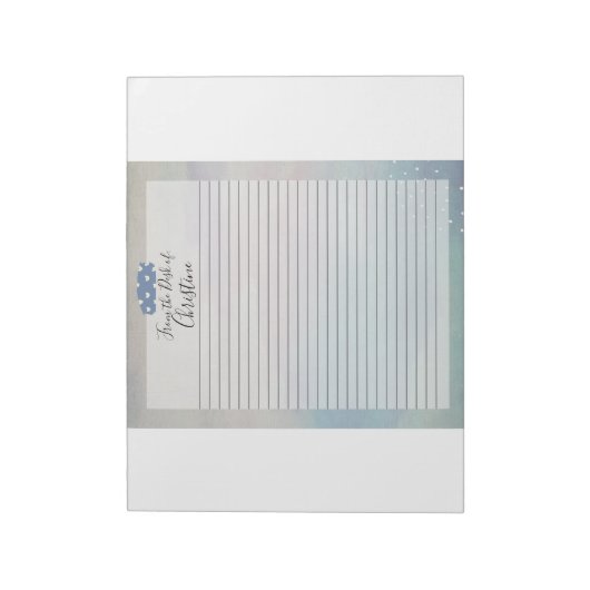 Bloc-notes personnalisé 8,5 x 11 : Élégance minima (Tourné)