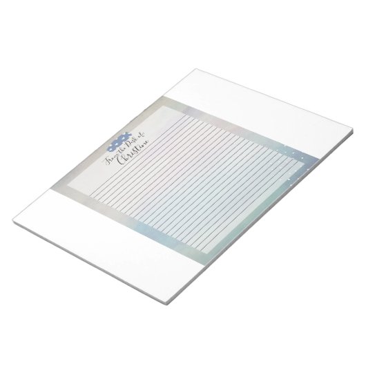 Bloc-notes personnalisé 8,5 x 11 : Élégance minima (Incliné)