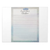 Bloc-notes personnalisé 8,5 x 11 : Élégance minima (Devant)