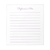 Bloc-notes personnalisé à base de lavande simple e (Devant)