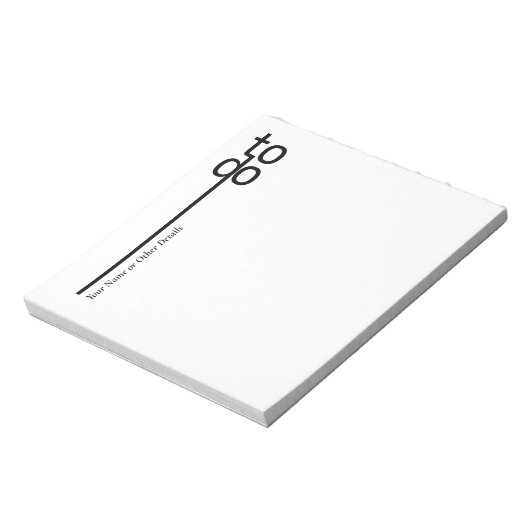 Bloc-notes personnalisé à faire (Tourné)
