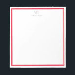 Bloc-notes personnalisé à la bordure classique<br><div class="desc">Le Bloc-notes personnalisé à la bordure classique est un bloc-notes personnalisable doté d'une conception de bordure. Conseil de personnalisation- Texte1 a un style de police différent entre les lettres majuscules et minuscules.</div>