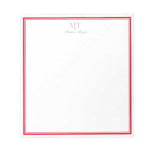 Bloc-notes personnalisé à la bordure classique