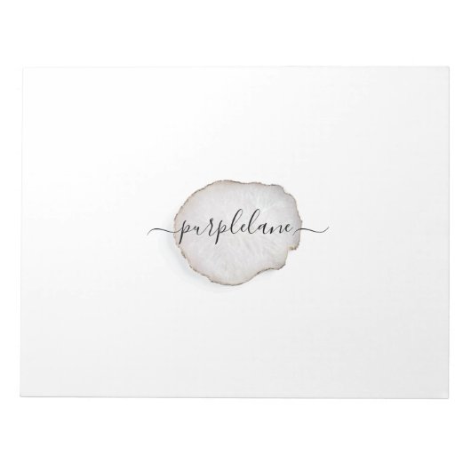 Bloc-notes personnalisé Agate (Devant)