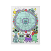 Bloc-notes personnalisé Alien Habit Tracker (Tourné)