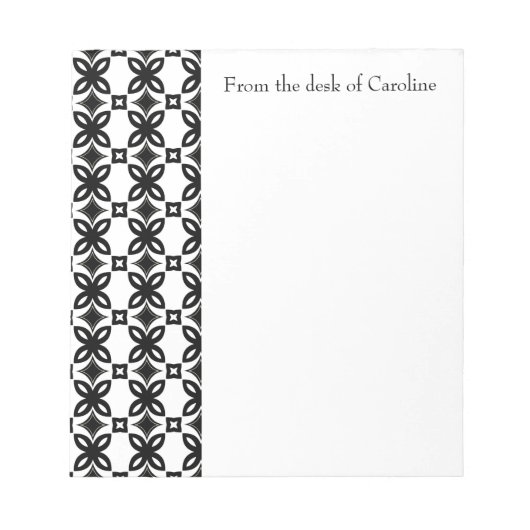 Bloc-notes personnalisé Art déco Blooms (Devant)