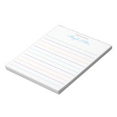 Bloc-notes personnalisé avec arc-en-ciel (Tourné)