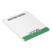 Bloc-notes personnalisé avec design de balle de fo (Incliné)