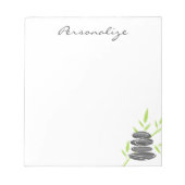 Bloc-notes personnalisé avec empilement de galets  (Devant)