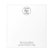 Bloc-notes personnalisé avec logo d'entreprise (Devant)
