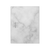 Bloc-notes personnalisé avec monogramme et nom (Tourné)