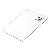 Bloc-notes personnalisé avec monogramme et nom (Incliné)