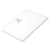 Bloc-notes personnalisé avec monogramme et nom en (Incliné)