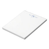 Bloc-notes personnalisé avec monogramme initial pe (Tourné)