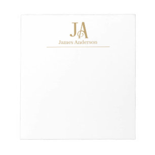 Bloc-notes personnalisé avec monogramme – Papeteri
