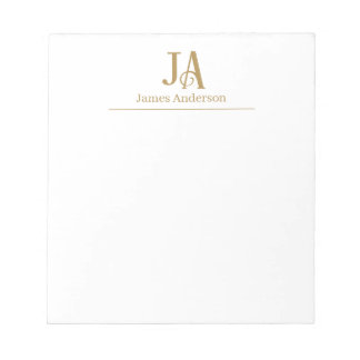 Bloc-notes personnalisé avec monogramme – Papeteri