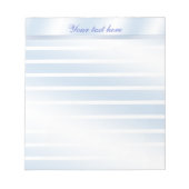 Bloc-notes personnalisé avec reflet bleu (Devant)