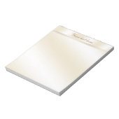 Bloc-notes personnalisé avec reflet doré (Tourné)