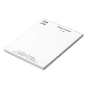 Bloc-notes personnalisé avec votre propre texte et (Tourné)