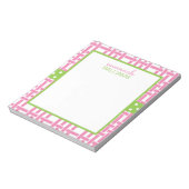 Bloc-notes personnalisé Bambou et Grosgrain (Tourné)