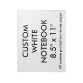 Bloc-notes personnalisé Big 40 Tear-Away Page (Tourné)