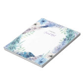 Bloc-notes personnalisé bleu pourpre (Tourné)