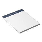 Bloc-notes personnalisé bleu professionnel moderne (Incliné)