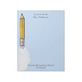 bloc-notes personnalisé cadeaux d'enseignant (Tourné)