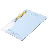 bloc-notes personnalisé cadeaux d'enseignant (Incliné)