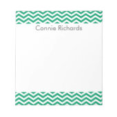 Bloc-notes personnalisé Chevron - vert (Devant)