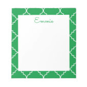 Bloc-notes personnalisé Chic Quatrefoil (Devant)