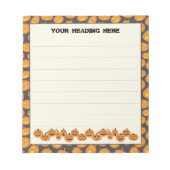 Bloc-notes personnalisé citrouille Halloween (Devant)