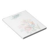 Bloc-notes personnalisé classique botanique rose f (Incliné)