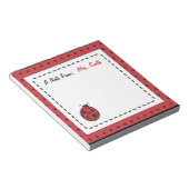 Bloc-notes personnalisé Coccinelle (Incliné)