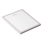 Bloc-notes personnalisé Cœur simple | Rose (Incliné)