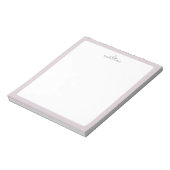 Bloc-notes personnalisé Cœur simple | Rose (Tourné)