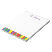 Bloc-notes personnalisé "Couleurs" (Tourné)