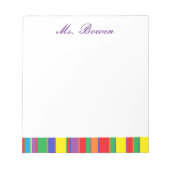 Bloc-notes personnalisé "Couleurs" (Devant)