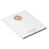 Bloc-notes personnalisé Couronne de Noël (Incliné)