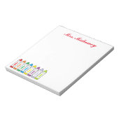 Bloc-notes personnalisé Crayon (Tourné)