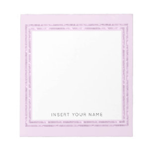 Bloc-notes personnalisé Crystal Pink 5,5 pouces x 