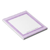Bloc-notes personnalisé Crystal Purple 5,5 pouces  (Incliné)