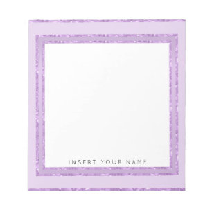 Bloc-notes personnalisé Crystal Purple 5,5 pouces 