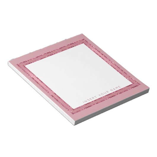 Bloc-notes personnalisé Crystal Rose Gold 5,5 pouc (Incliné)